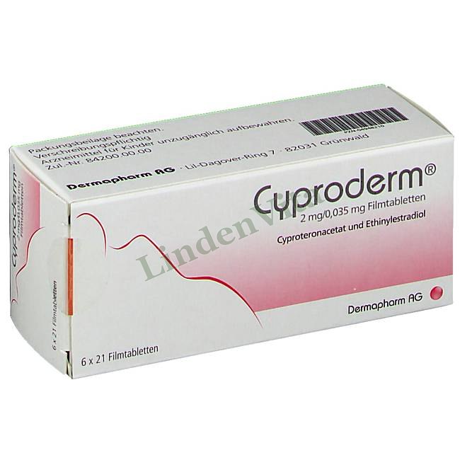 Ципродерм / Cyproderm - Ципротерон + Эстроген — упаковка препарата