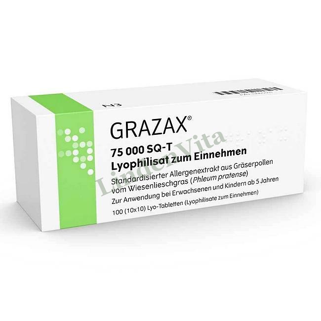 Гразакс / Grazax / Диагностика — упаковка препарата