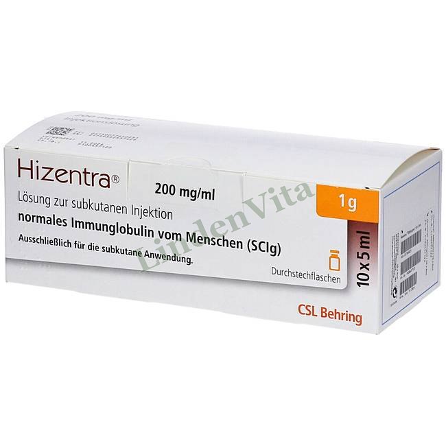 Хизентра / Hizentra - Иммуноглобулин внесосудистого применения — упаковка препарата