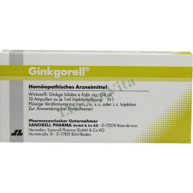 Гинкгорелль / Ginkgorell — упаковка препарата