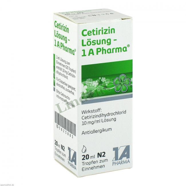 Цетиризин / Cetirizin - Цетиризин — упаковка препарату
