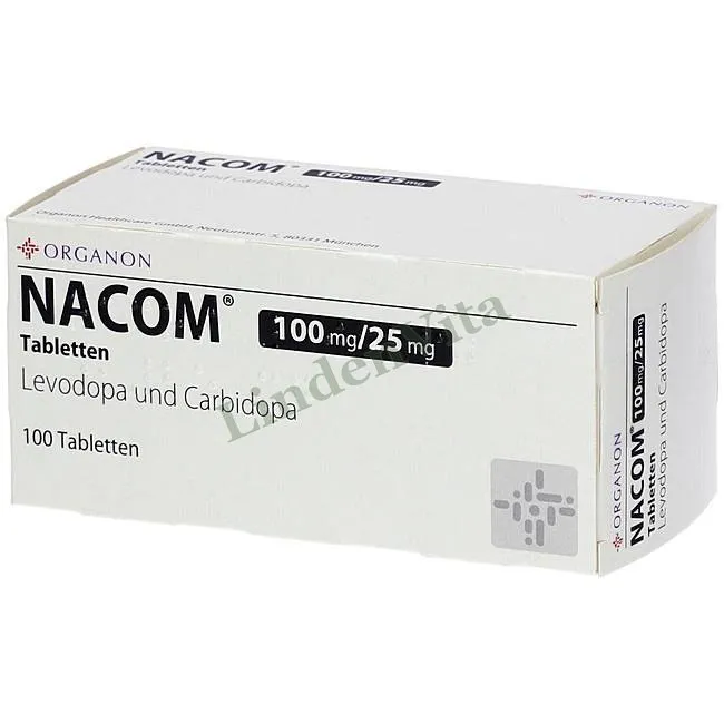 Наком / Nacom - Леводопа + Карбідопа — упаковка препарату