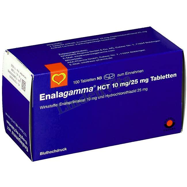 Еналагамма / Enalagamma - Еналаприл + Гідрохлоротіазид — упаковка препарату