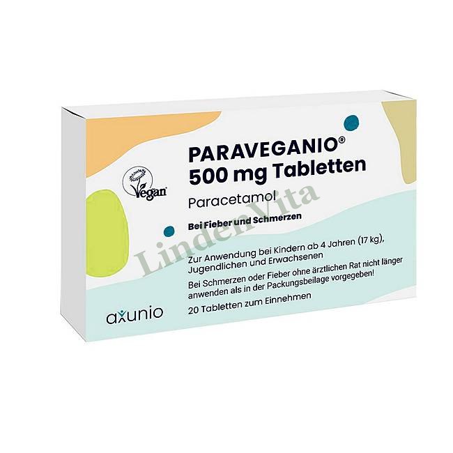 Паравеганіо / Paraveganio - Парацетамол — упаковка препарату