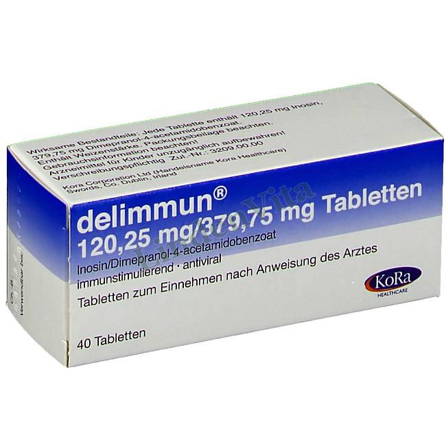 Деліммун / Delimmun - Інозин пранобекс — упаковка препарату