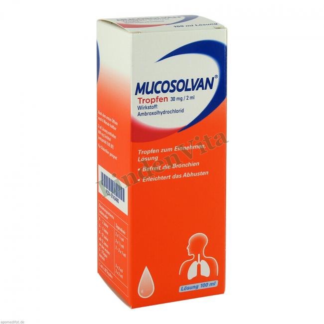 Мукосолван / Mucosolvan - Амброксол — упаковка препарату