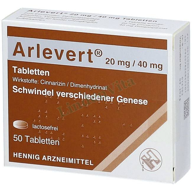 Арлеверт / Arlevert - Цинаризин + Дименгідринат — упаковка препарату
