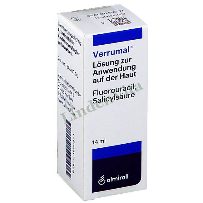 Веррумал / Verrumal - Фторурацил — упаковка препарату