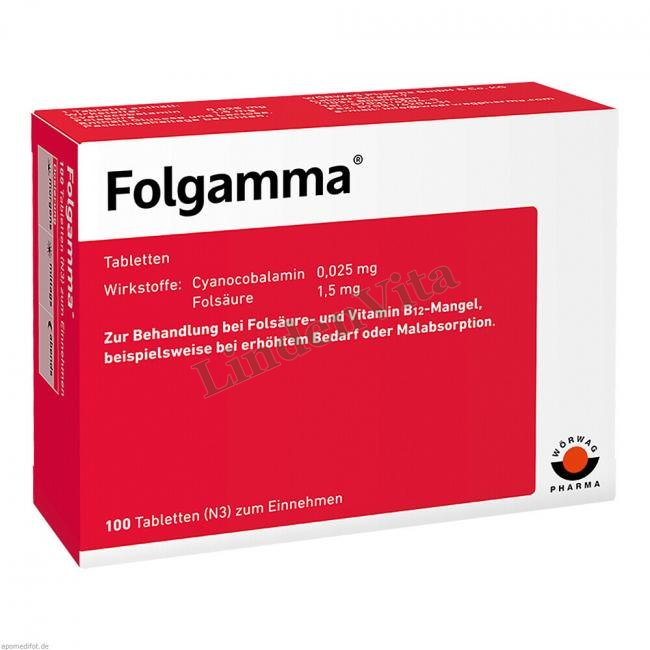 Фольгамма / Folgamma - Витамин B12 (Цианокобаламин) — упаковка препарата