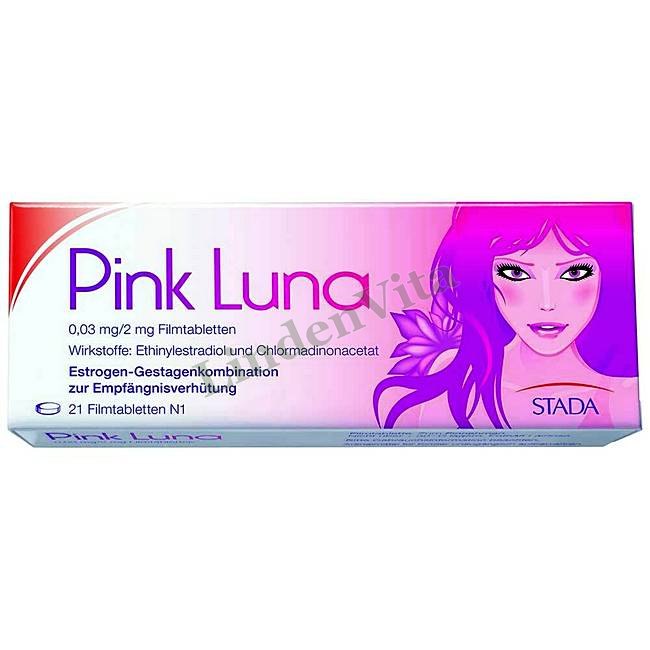 Пінк Луна / Pink Luna - Хлормадинон + Етинілестрадіол — упаковка препарату