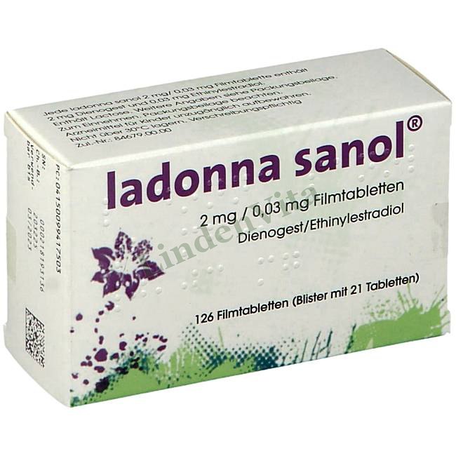 Ладонна / Ladonna - Диеногест + Этинилэстрадиол — упаковка препарата