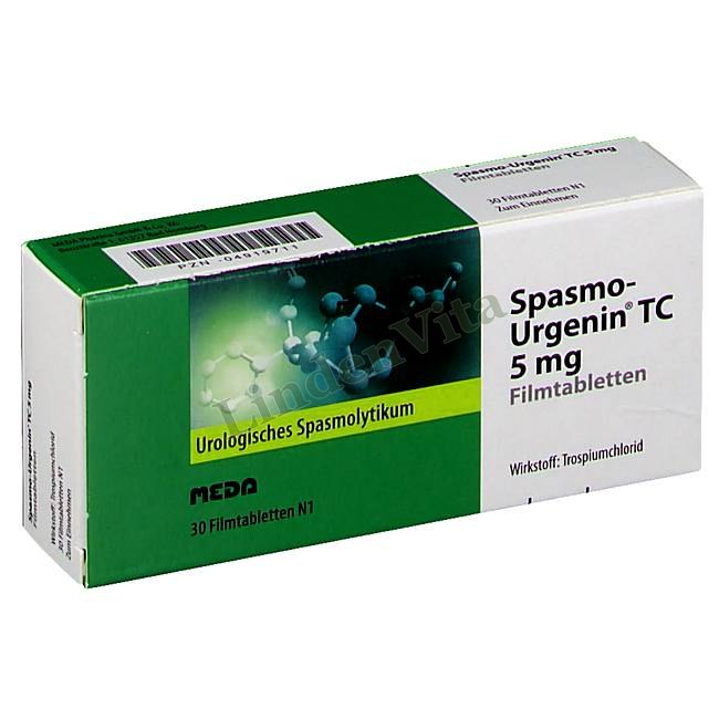 Спазмо Ургенин / Spasmo Urgenin - Троспиум — упаковка препарата