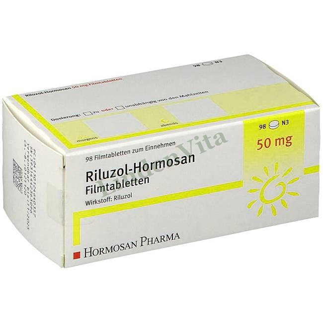 Рилузол / Riluzol - Рилузол — упаковка препарата