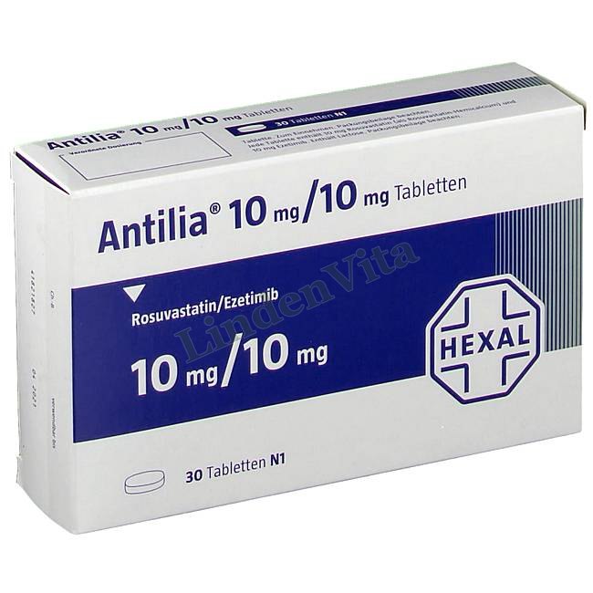 Антилия / Antilia - Розувастатин + Эзетимиб — упаковка препарата