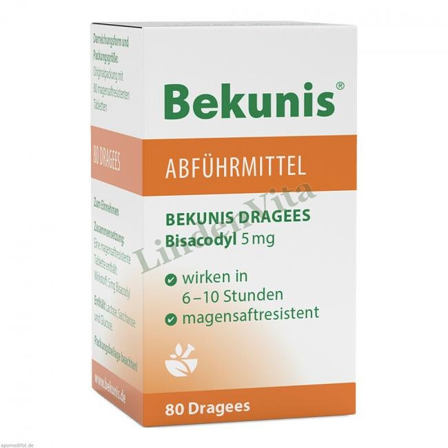 Бекуніс / Bekunis - Бісакодил / Шлунок і травлення — упаковка препарату
