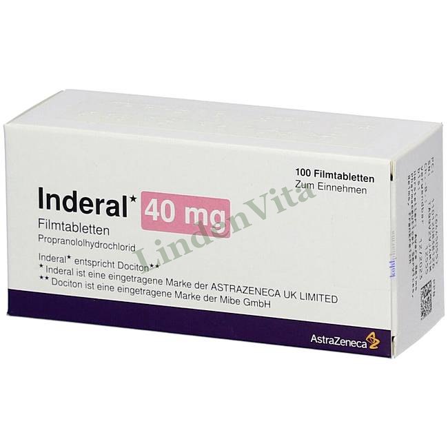 Індерал / Inderal - Пропранолол — упаковка препарату