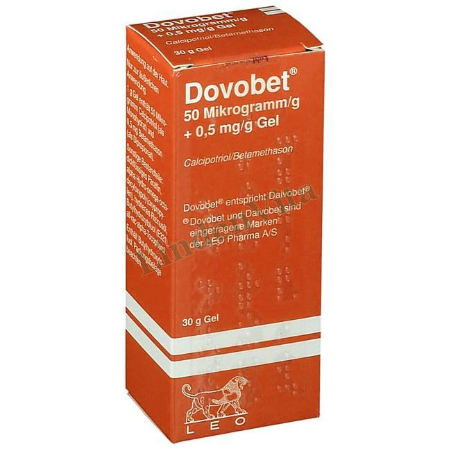 Довобет / Dovobet - Кальципотріол + Бетаметазон / Шкірні захворювання — упаковка препарату
