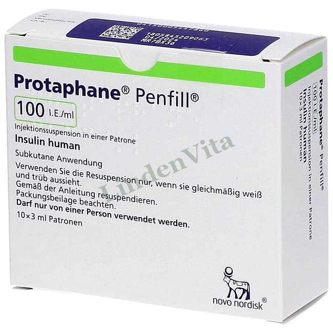 Протафан / Protaphane - Інсулін (людський) — упаковка препарату