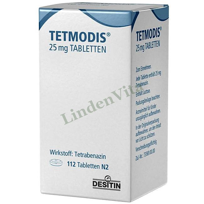 Тетмодис / Tetmodis - Тетрабеназин — упаковка препарату