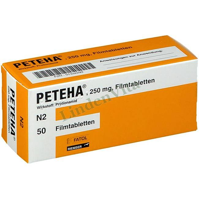 Петеха / Peteha - Протіонамід — упаковка препарату