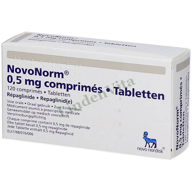 Новонорм / Novonorm - Репаглинид — упаковка препарата