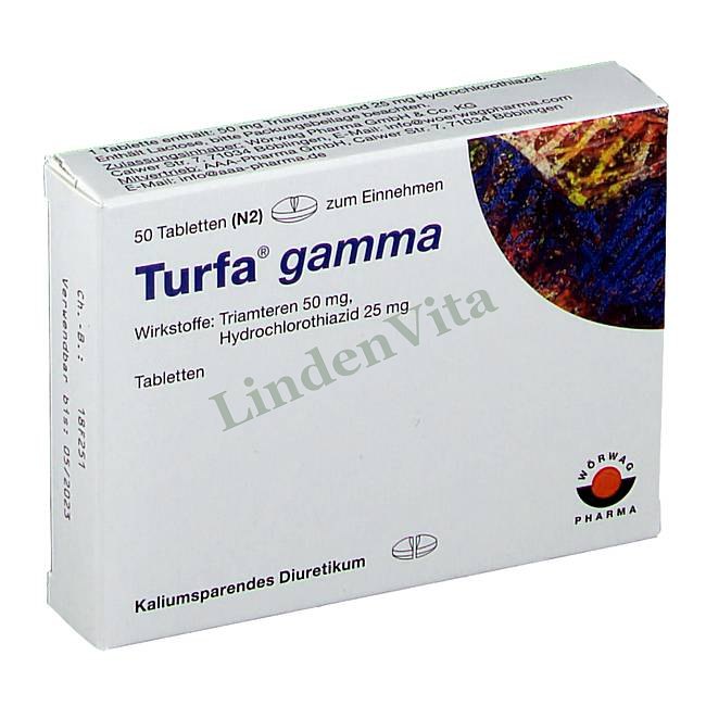 Турфа / Turfa - Гидрохлоротиазид + Триамтерен — упаковка препарата