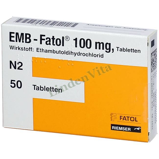 Емб Фатол / Emb Fatol - Етамбутол — упаковка препарату