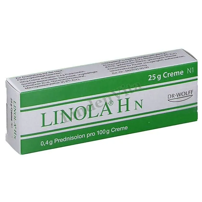 Лінола / Linola - Преднізолон / Шкірні захворювання — упаковка препарату
