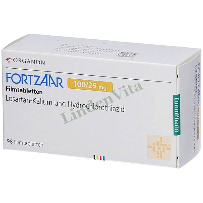 Фортзаар / Fortzaar - Лозартан + Гидрохлоротиазид — упаковка препарата
