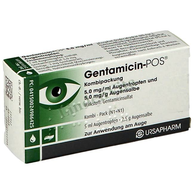 Гентаміцин / Gentamicin - Гентаміцин / Очі та вуха — упаковка препарату