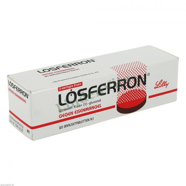 Лосферрон / Losferron - Залізо (II) глюконат — упаковка препарату