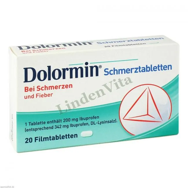 Долормин / Dolormin - Ибупрофен / Обезболивающие — упаковка препарата