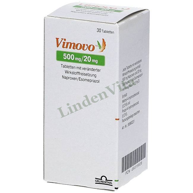 Вимово / Vimovo - Напроксен + Эзомепразол — упаковка препарата