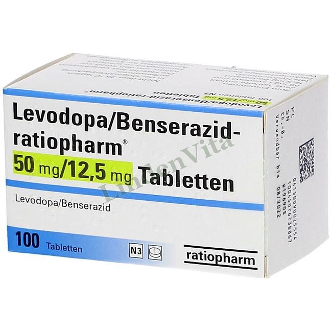 Леводопа / Levodopa - Леводопа + Бенсеразид / Неврология — упаковка препарата