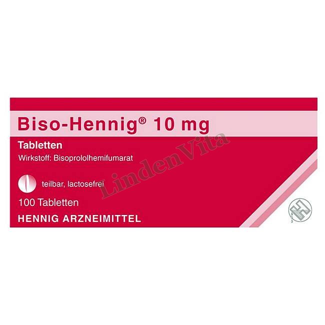 Бісо Хенніг / Biso Hennig - Бісопролол — упаковка препарату