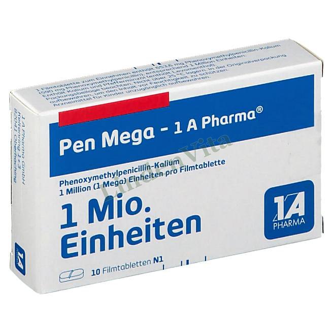 Пен Мега / Pen Mega - Феноксиметилпеніцилін — упаковка препарату