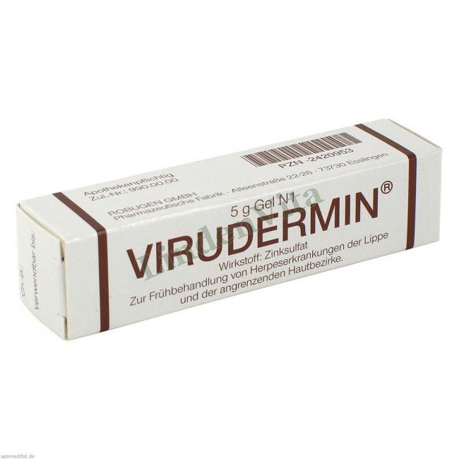 Вірудермін / Virudermin - Цинку сульфат — упаковка препарату