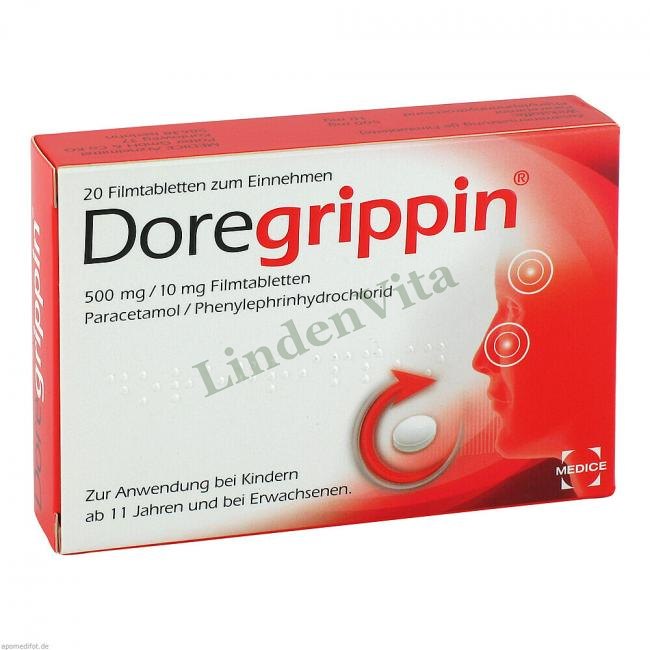 Дорегриппин / Doregrippin - Парацетамол — упаковка препарату
