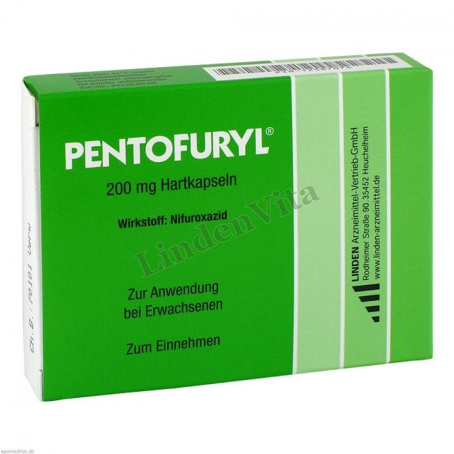 Пентофурил / Pentofuryl - Ніфуроксазид — упаковка препарату