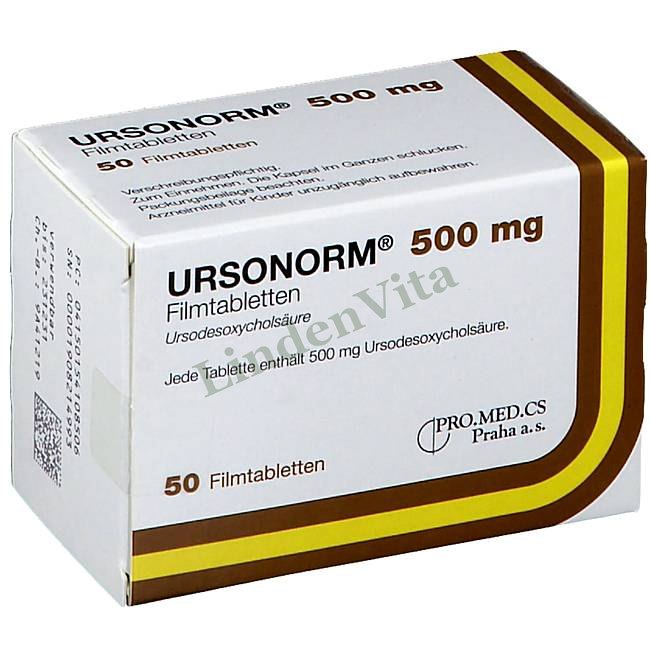 Урсонорм / Ursonorm - Урсодезоксихолевая кислота — упаковка препарата