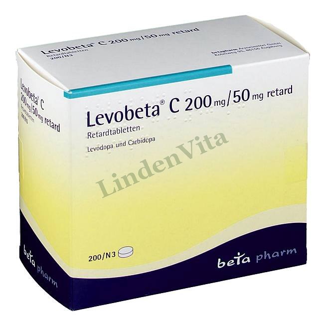 Левобета / Levobeta - Леводопа + Карбидопа — упаковка препарата