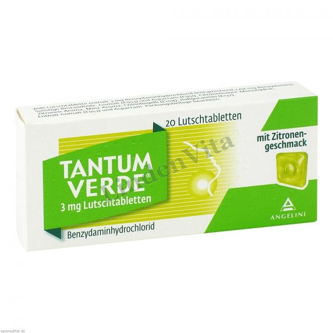 Тантум Верде / Tantum Verde - Бензидамін / Дихальна система — упаковка препарату