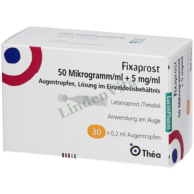 Фіксапрост / Fixaprost - Тимолол + Латанопрост — упаковка препарату