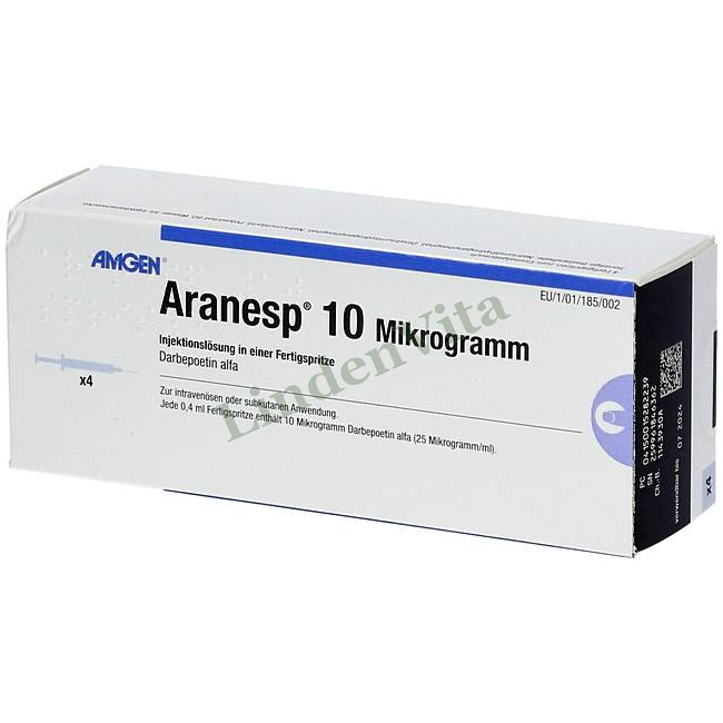 Аранесп / Aranesp - Дарбепоэтин альфа — упаковка препарата