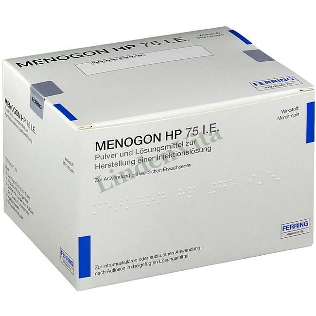 Меногон / Menogon - Менопаузный гонадотропин — упаковка препарата
