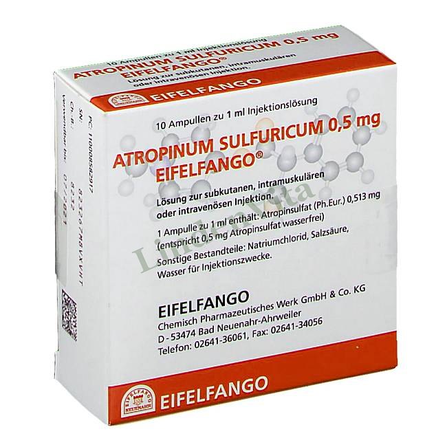 Атропінум Сульфурикум / Atropinum Sulfuricum - Атропін — упаковка препарату