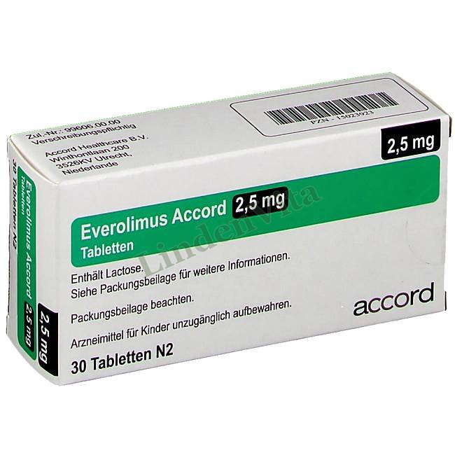 Эверолимус / Everolimus - Эверолимус — упаковка препарата