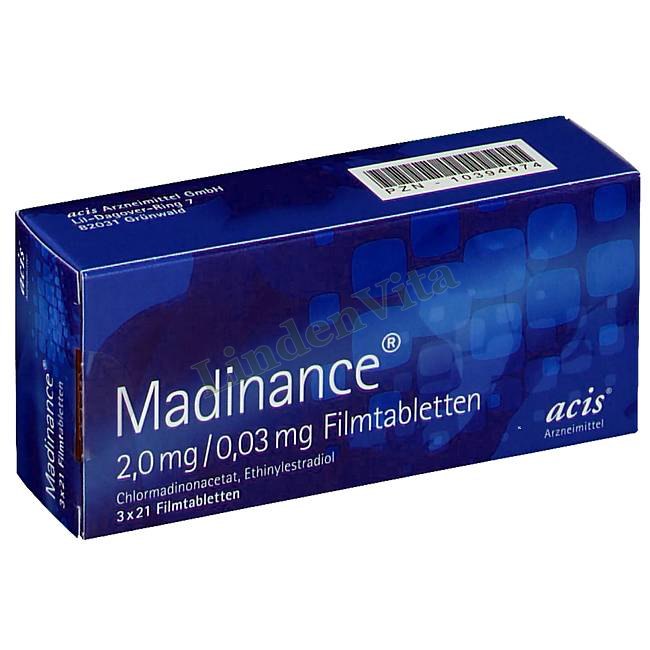 Мадинанс / Madinance - Хлормадинон + Этинилэстрадиол — упаковка препарата