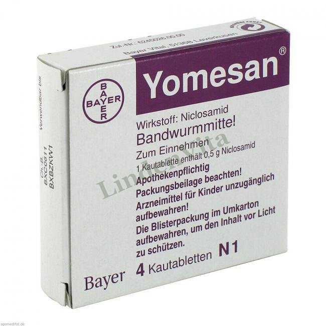 Йомесан / Yomesan - Никлозамид — упаковка препарата