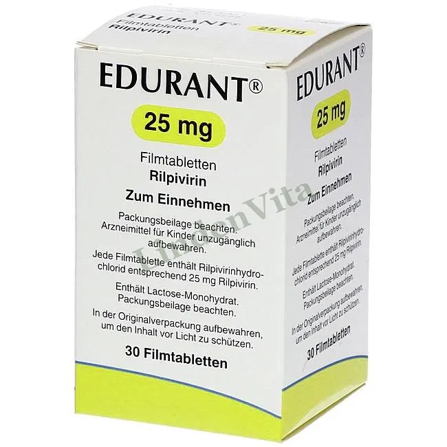 Едюрант / Edurant - Рилпівірин — упаковка препарату
